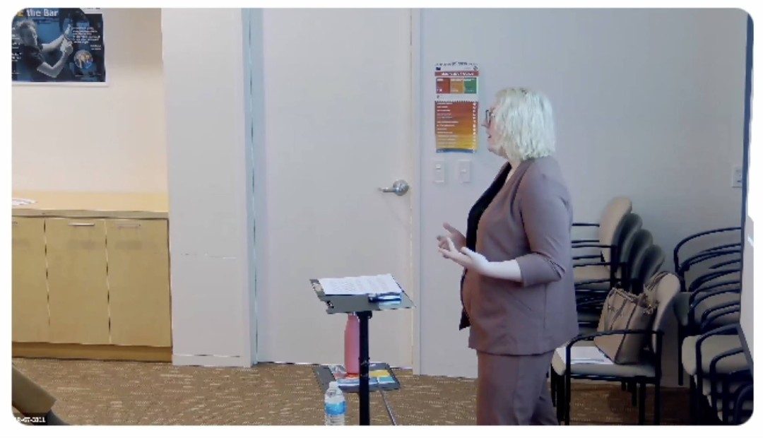 Samantha delivers a hybrid presentation about diversity in STEM at the University of California Berkeley, captured in a virtual call screenshot.